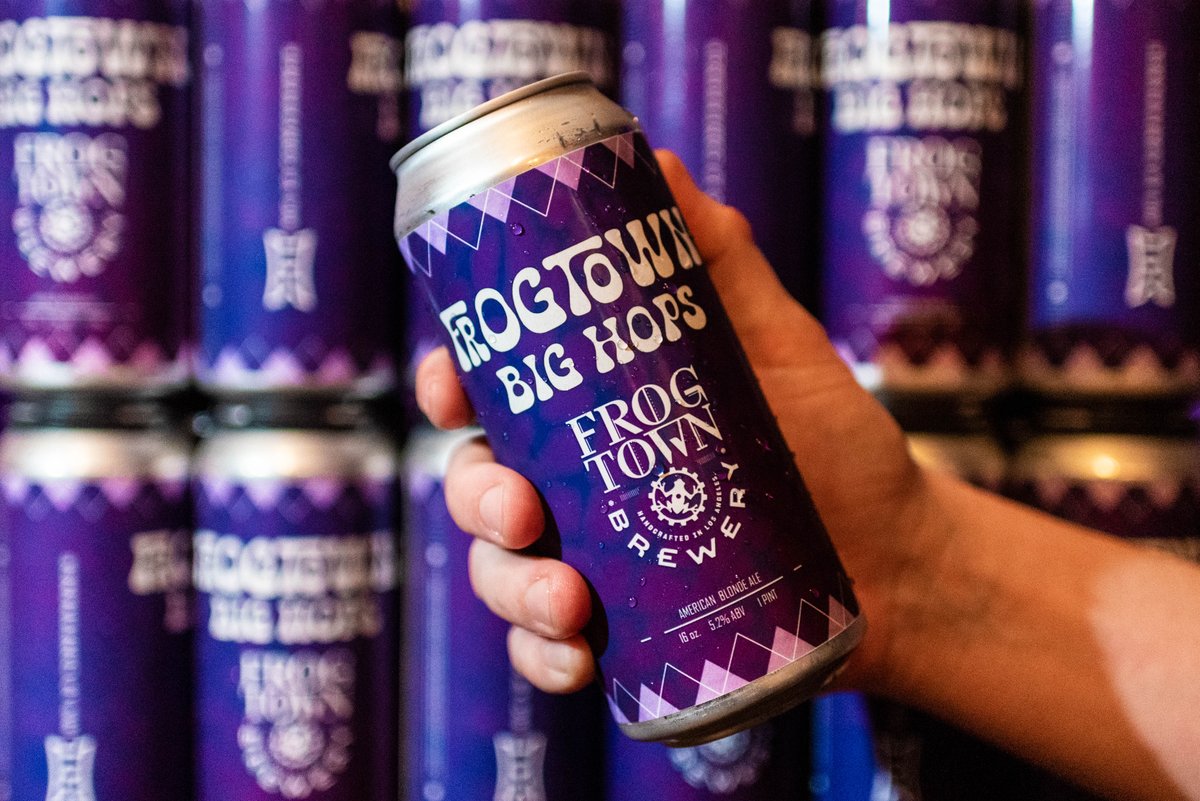 FrogtownBrewery's tweet photo. We partnered with @Big12Conference to bring you a four pack worthy of celebrating. Coming in at 5.2% ABV, Frogtown Big Hops is the perfect beer for the perfect season. Bring a four pack or may we suggest a Big 12 pack to your next event to secure the win! 
Blonde Ale $17/4pk https://t.co/WXy23D3vak
