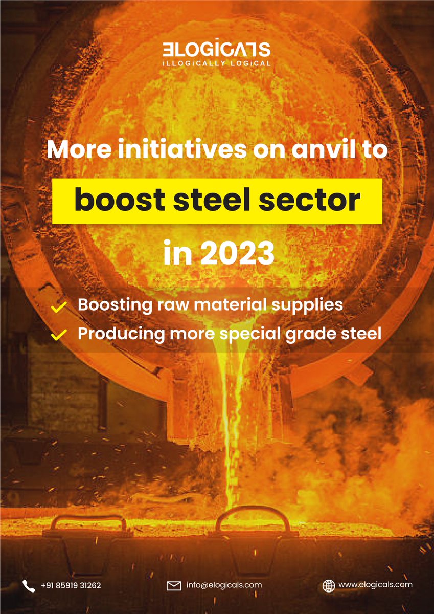 MetaMarketInfo's tweet photo. More initiatives on anvil to boost steel sector in 2023.
Free copy:- https://t.co/mY1cSKtixo
#steel #steelexports #steelimports #steelproduction #steelconsumption #indian #world #WorldSteel #indiansteelassociation #infrastructure #industry #infographics #steelproduction https://t.co/ofsDIwrqi3