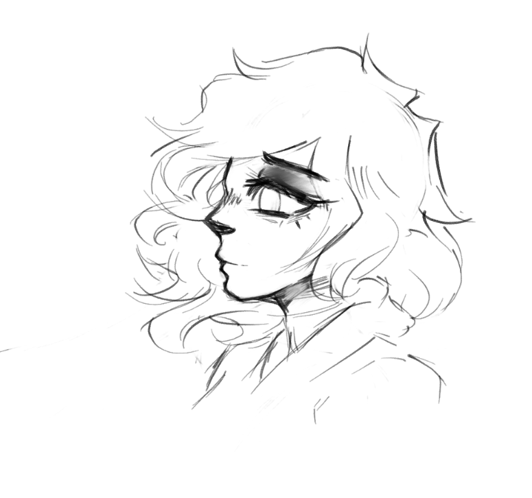 Deirdee's tweet image. this sketch is really bothering me im not sure if everything is werong or its just me but im posting it anyways