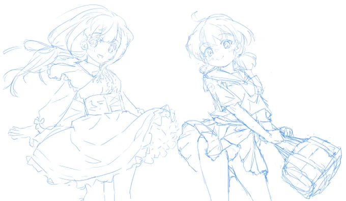 思い出しながら描いてる 