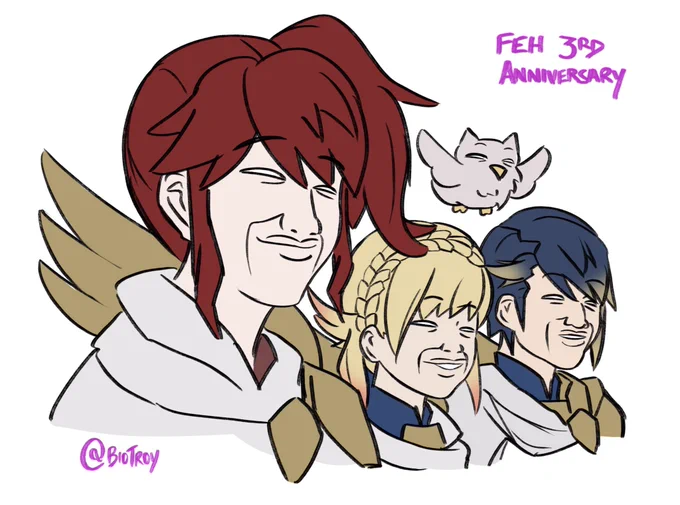 My yearly gintama-inspired FEH anniversary art  