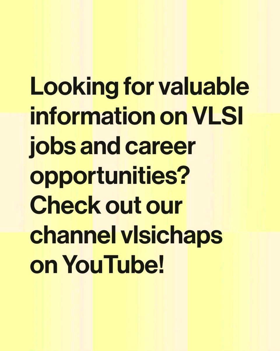 vlsichaps's tweet image. #vlsichaps #vlsi #semiconductor #chipdesign
