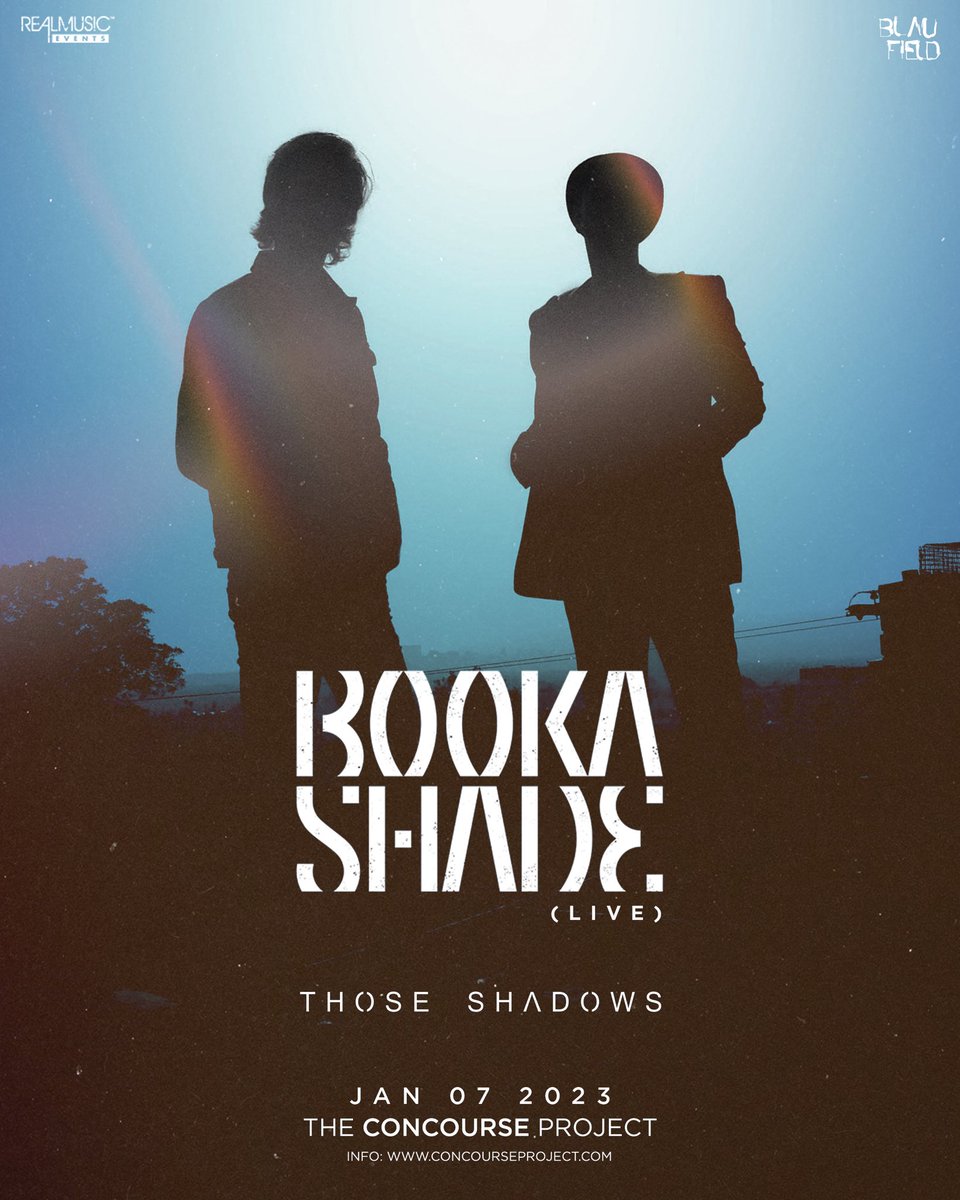 RealMusicEvents's tweet photo. Don’t miss our faves @BookaShade LIVE Saturday at @concourseproj https://t.co/2T3kIvSrdN