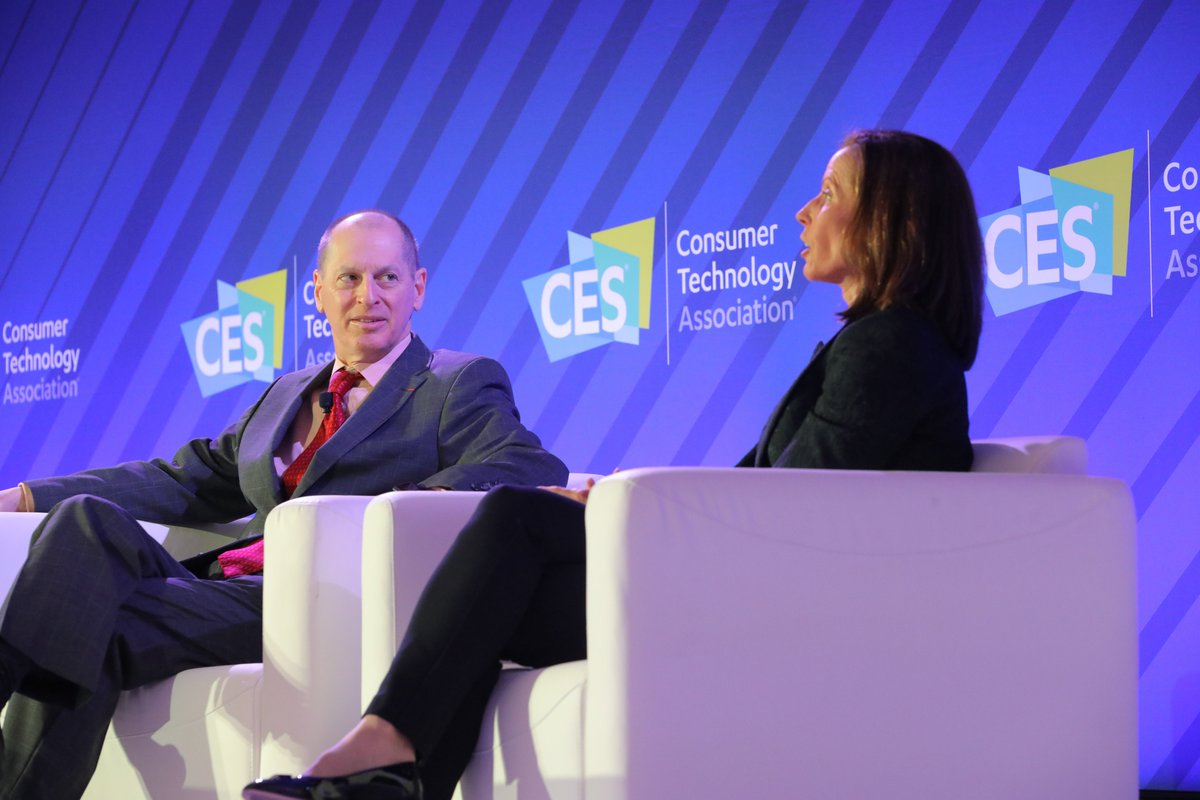 CES's tweet photo. Thank you to @Nasdaq Chair and CEO @adenatfriedman for sitting down with @GaryShapiro today and sharing insights on what is ahead as we reimagine the 21st century economy at #CES2023! https://t.co/ODyUMDwSis