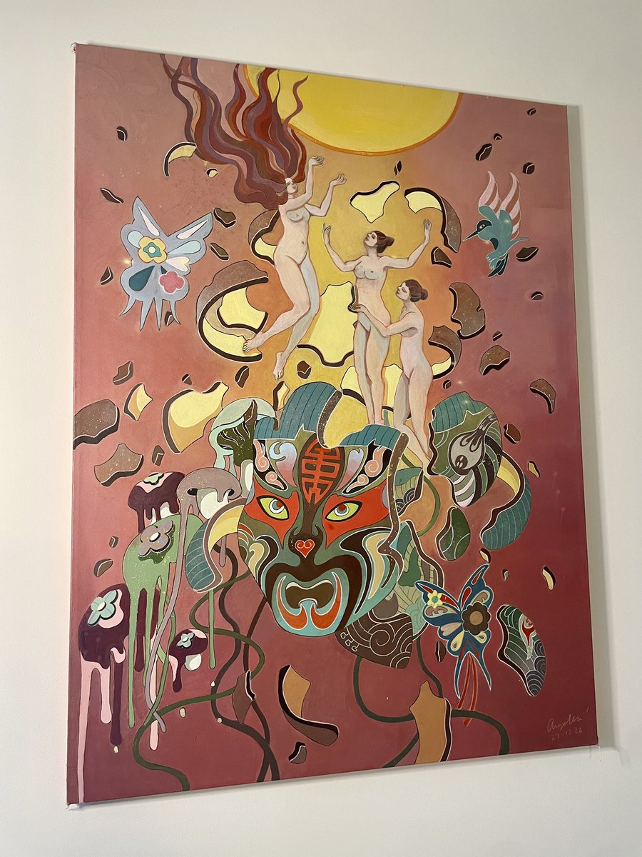 peep my latest acrylic painting “Ascension” 🫣 more work to come this new year 🤓 as always y’all can find my works at angelawei.cargo.site