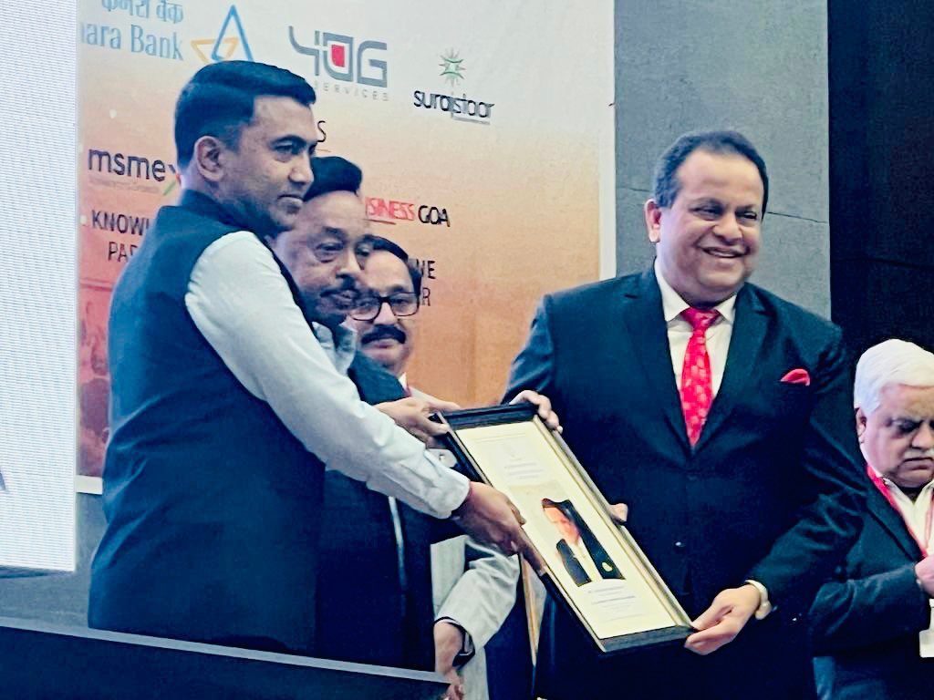 KinecoGroup's tweet photo. Kineco starts 2023 with a prestigious recognition for its contribution to MSME industry.

Here's Mr. Shekhar Sardessai, Founder &amp; MD of KINECO Group, receiving the MSME Inspiration Award for KINECO Group from Laghu Udyog Bharati, Goa Pradesh at its Goa Adhiveshan.

#MSME #Kineco https://t.co/9osml1woUu