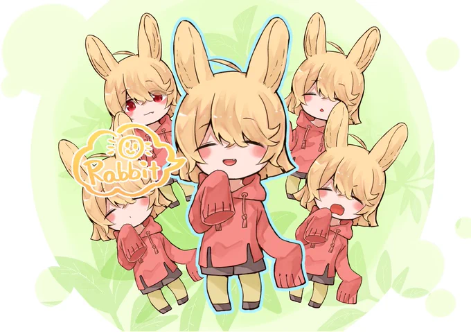 【あたらしいフレンズ】:ほのぼのうさぎ考え過ぎはよくないですよ～、ゆるーくやっていきましょ?▼フリー素材はこちら 