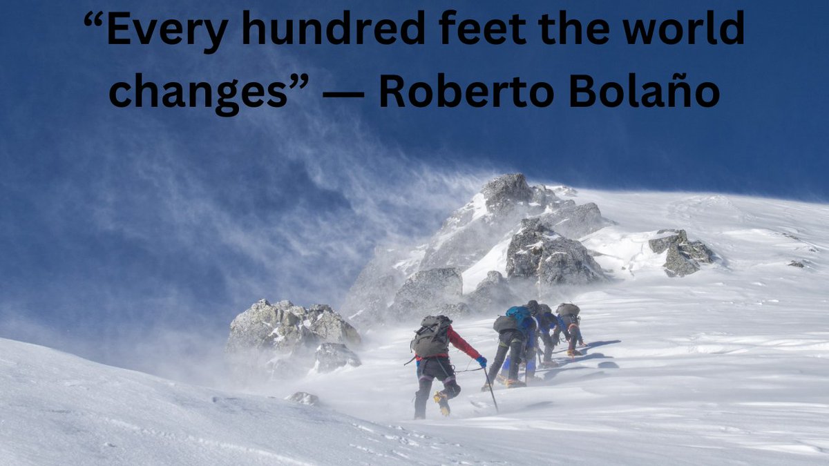 “Every hundred feet the world changes”
― Roberto Bolaño 
 #travel #travelquotes #climbing #experiencetheworld