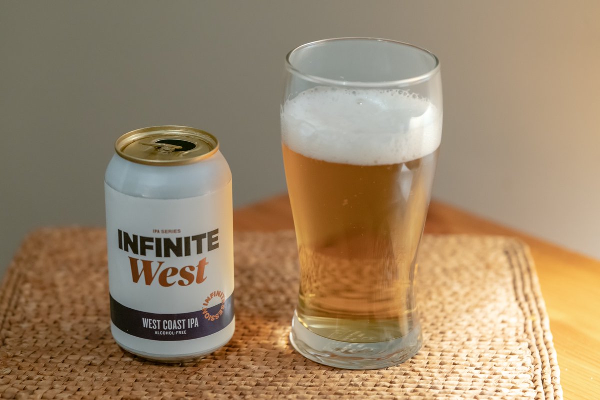 stonegnome's tweet photo. "West" Non-alcoholic IPA by Infinite Session — a malty, caramel bitter. Not especially West Coast to my mind, but very good. #CraftAle #CraftBeer #Tryanuary #Dryanuary #DryJanuary https://t.co/4rZKTBpojP
