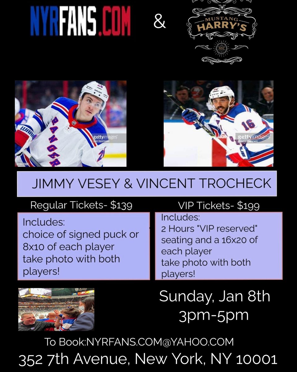 Nyrfanscom's tweet photo. #NYR Who is joining us? https://t.co/lfncYxEYj0
