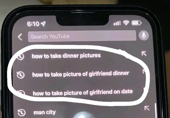 parkjawngseong's tweet photo. kuya kio's youtube search history having searches about how to take pics of his gf, boy with luv, and kaila dy 🥲🥹 nugagaWHEN https://t.co/6ch2PgyuRt