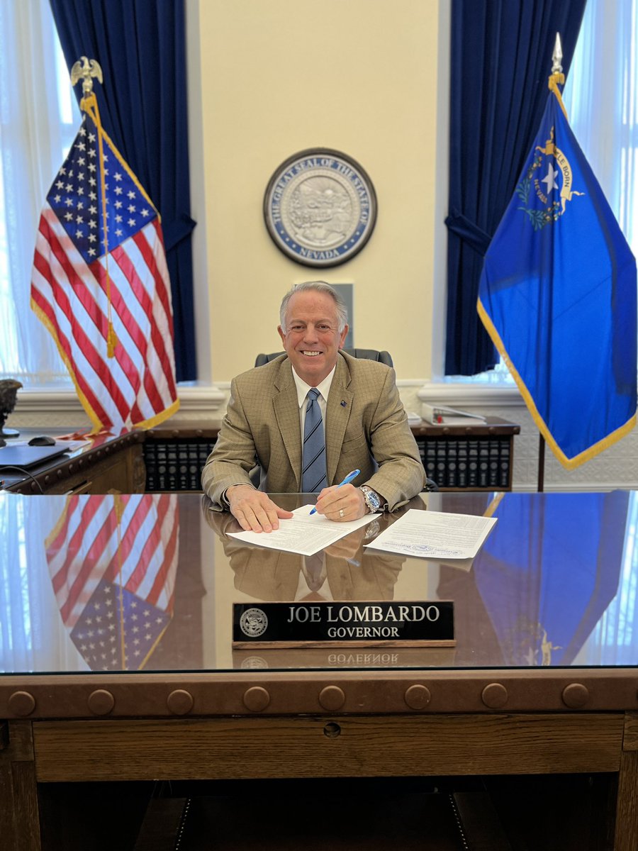 Governor Joe Lombardo on Twitter "Today, I signed my first 2 executive