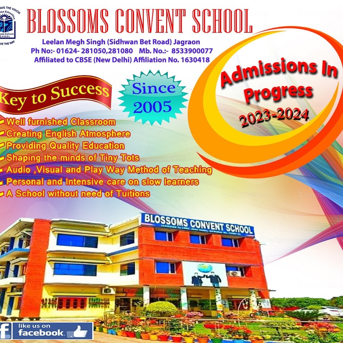 SchoolBlossoms's tweet image. #admissionsopen2023_2024 
#blossomsconventschool 
#leelanmeghsingh 
#bestschool 
#Jagraon