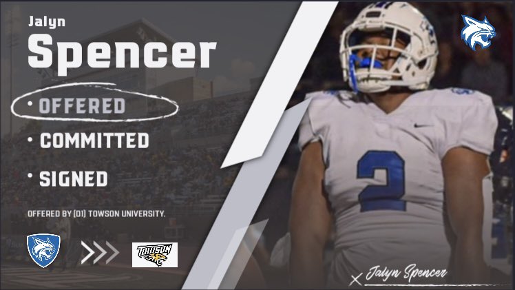 Coach Ray (@therayrudolph_) on Twitter photo Congratulations to my guy <a href="/JSpencer_15_/">@JalynSpencer15</a> on getting another (D1) offer from <a href="/Towson_FB/">Towson Football</a> . I’m proud of you kid 🔵⚪️🤘🏾#GoBobcats Class of 2023! <a href="/bobbycarr11/">Bobby carr</a> <a href="/DexPreps/">DexPreps</a> <a href="/PCSBobcatFB/">PCS Football We/me</a> <a href="/PCS_Sports/">PCS Athletics</a> <a href="/RecruitLouisian/">Recruit Louisiana™️</a> <a href="/YellowhammerFB/">Yellowhammer Football</a> <a href="/MacCorleone74/">Rion (Ree-un) Young</a> <a href="/MAISfanGuy/">MAISfanGuy</a> <a href="/scoutSMART_/">scoutSMART®</a> Congratulations to my guy <a href="/JSpencer_15_/">@JalynSpencer15</a> on getting another (D1) offer from <a href="/Towson_FB/">Towson Football</a> . I’m proud of you kid 🔵⚪️🤘🏾#GoBobcats Class of 2023! <a href="/bobbycarr11/">Bobby carr</a> <a href="/DexPreps/">DexPreps</a> <a href="/PCSBobcatFB/">PCS Football We/me</a> <a href="/PCS_Sports/">PCS Athletics</a> <a href="/RecruitLouisian/">Recruit Louisiana™️</a> <a href="/YellowhammerFB/">Yellowhammer Football</a> <a href="/MacCorleone74/">Rion (Ree-un) Young</a> <a href="/MAISfanGuy/">MAISfanGuy</a> <a href="/scoutSMART_/">scoutSMART®</a>