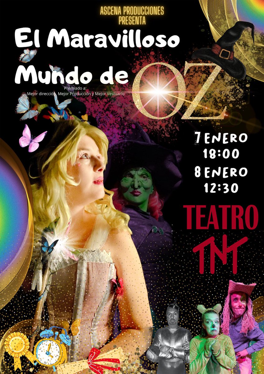 ASCENAEDUCA's tweet photo. Hoy A las 18:00h en el teatro TNT de Sevilla llega la magia de #elmaravillosomundodeoz dos funciones que no te debes perder. Regala Magia, #regalateatro https://t.co/JNZ2L2Zaeh