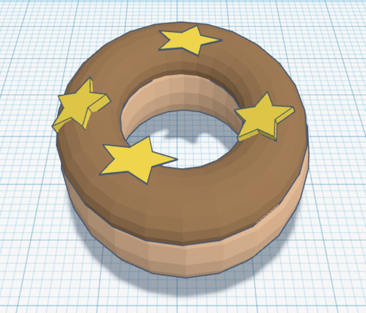 MOdebbiewells's tweet photo. After reading the book, Dozens of Doughnuts, by @CarrieFinison, 4th &amp; 5th grade Ss have been challenged to create custom doughnuts using @tinkercad. Ss are learning basic CAD functions using dimensions, angles, and creative problem solving to design their doughnuts. So cute! https://t.co/pH22kO9IwQ