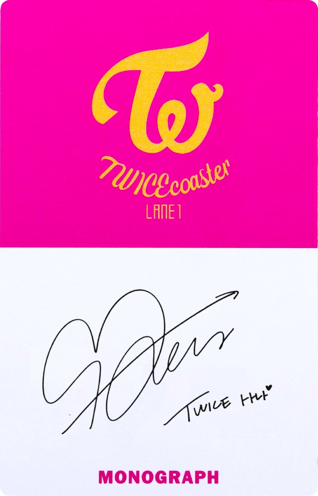 Amazon.co.jp: 値下TWICE twice coaster lane1 サナ サイン入り