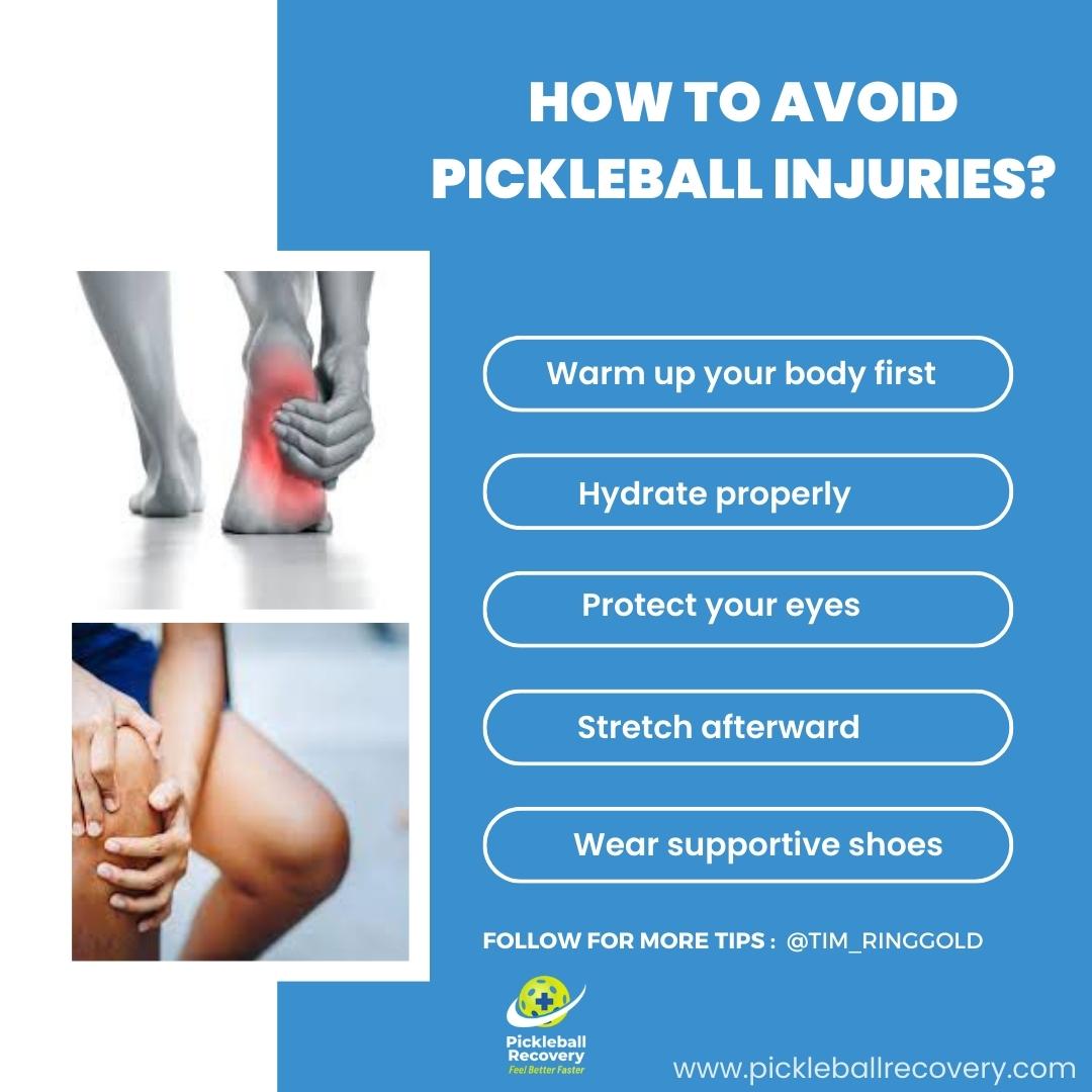 PickleballRecov's tweet photo. Everyone knows that pickleball is a fast-paced sport, but if you're not careful, something can easily go wrong. Here's how to avoid common pickleball injuries.

#healthyliving #pickleballrecovery #health  #pickleballislife #injuries #pickleballaddict #pickleballinjuries https://t.co/4BmQRyIhLU