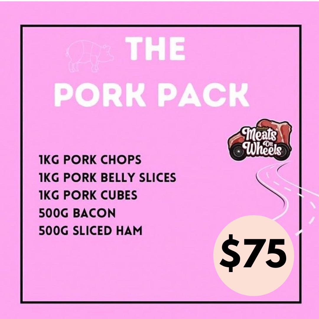 FreshetFiji's tweet photo. Calories don’t count during the weekends....Seconds, thirds… who’s counting?
NOW IN STORE! * THE PORK PACK*
SO ORDER YOURS TODAY & DON'T MISS OUT.
1kg Pork Chops
1kg Pork Belly slices
1kg Pork Cubes
500g Bacon
500g Sliced Ham
#freshetFiji #freshet #fiji #superbutcher https://t.co/OjWnJnnWzk