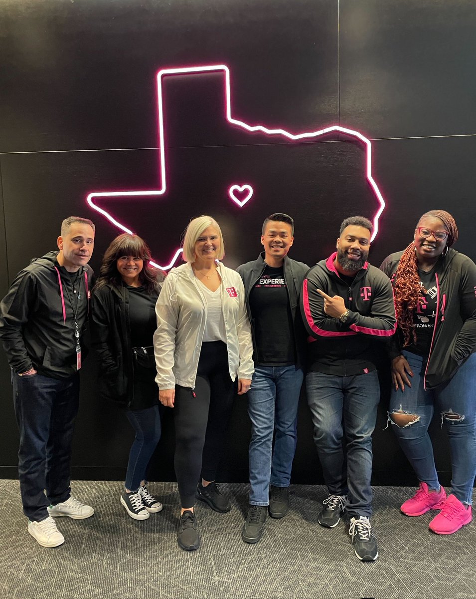 An exciting week in Frisco with the Total Experience leadership team. Last year we kicked off something special, never done before. This year, we plan to bring that vision to life in unprecedented fashion. One Team, Together. @TMobile @tomjyang @kateychamblin1 @csandoval111