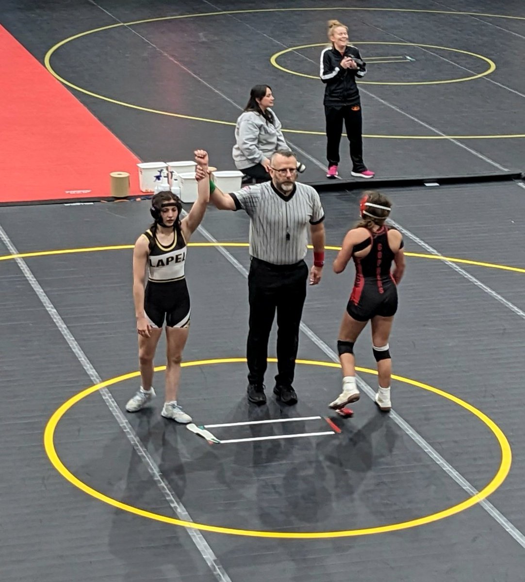 Paige Stires (@paigestires_4) on Twitter photo Tough match up, but pulled off a W by decision against Clinton Prairie. Heading to semi-finals. <a href="/ihsgw/">IHSGW</a> <a href="/IndianaMat/">IndianaMat🦍🤼</a> <a href="/lapel_wrestling/">LHS Wrestling</a>
#sanctiongirlswrestling Tough match up, but pulled off a W by decision against Clinton Prairie. Heading to semi-finals. <a href="/ihsgw/">IHSGW</a> <a href="/IndianaMat/">IndianaMat🦍🤼</a> <a href="/lapel_wrestling/">LHS Wrestling</a>
#sanctiongirlswrestling