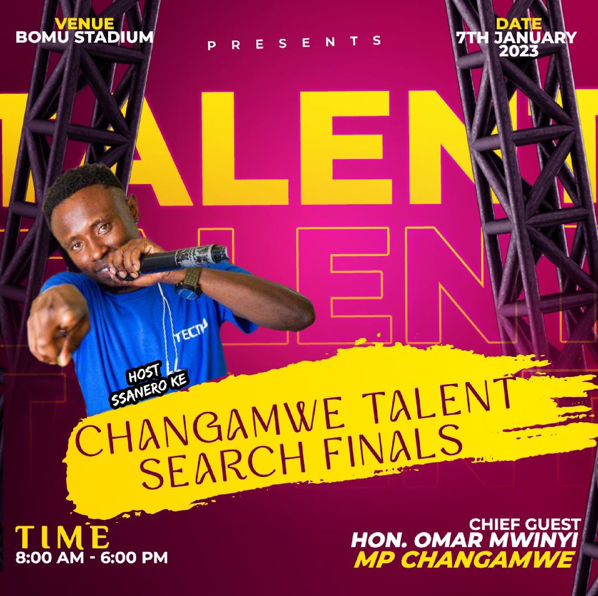 sanero_mc's tweet photo. 🗣️🗣️ LEO YAANI LEO LEO....
Watu wetu wa changamwe SUB-COUNTY mpaka jomvu sub county tukutane leo BOMU STADIUM 🏟️... 
Alot of performances for  different Artists.....
 entrance 👉FREE 
#teamssanero #cooperateswithssaneroke #improviserwahepi 
#followforfollowback https://t.co/PpOUTEkHXw