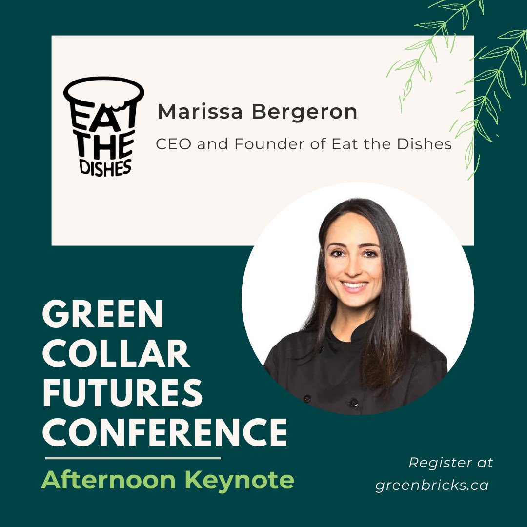 GreenBrickBC's tweet photo. Meet Marissa Bergeron, the afternoon keynote speaker for this years Green Collar Futures Conference!

Register for the conference through the link in our bio 🖥️

#opportunity #food #careersbc #sustainability #greeneconomy https://t.co/VEJVMZySmC