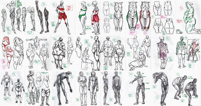 モルフォ人体デッサン模写。脂肪のつき方もあるのがいいですね。去年後半はあまり描けなかったけど、残り30ページほどなので今年はしっかり終わらせたい。 
