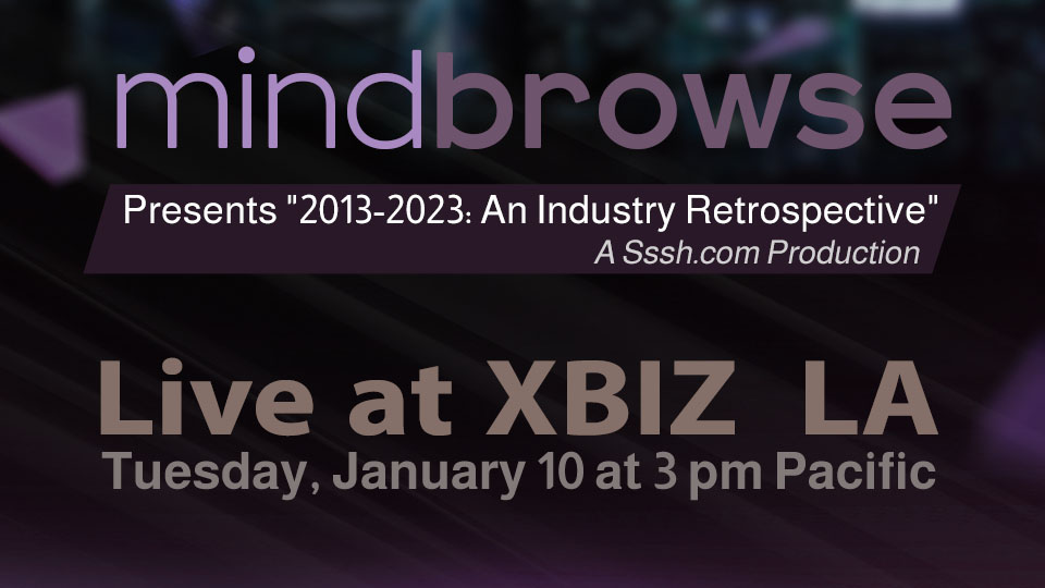 ssshforwomen's tweet photo. Mindbrowse hosts: 2013 – 2023: An Industry Retrospective w/ @thesiridahl @SinnamonLove @thekristelpenn &amp; @myadultattorney Moderated by @DrChauntelle Produced by @AngieRowntree/@SsshForWomen

Join us at @XBIZ 2023 for this in-depth &amp; insightful discussion–with an eye on the future https://t.co/uhFzIMIu2M