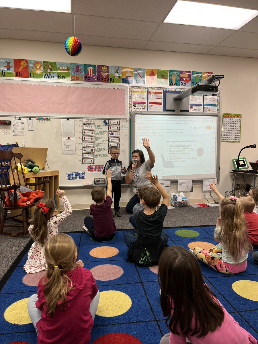 MBaiseyFCPS's tweet photo. Loved spending time in Ms Nolan’s K math class @ThurmontPrimary today &amp; seeing modeling and problem solving in action! #TPSTakeOff https://t.co/IGM5MZbYT7