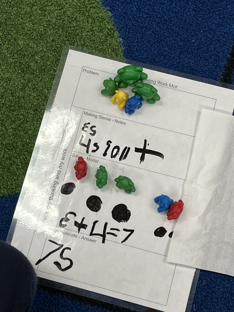 MBaiseyFCPS's tweet photo. Loved spending time in Ms Nolan’s K math class @ThurmontPrimary today &amp; seeing modeling and problem solving in action! #TPSTakeOff https://t.co/IGM5MZbYT7