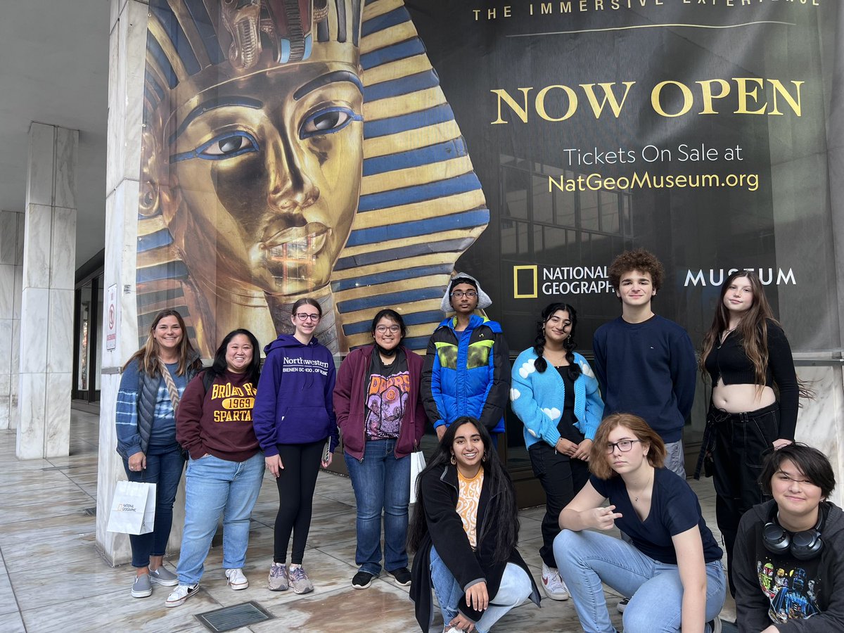 MsAbdalla_lhs's tweet photo. Got to take the freshies to @NatGeoMuseum for the 100th anniversary discovery of King Tut exhibit!! They had a blast and enjoyed the immersive experience. Thank you to our chaperones and students for this awesome adventure! 
@BroadRunHS @SSGSlcps @Ms_Sus_BRHS https://t.co/CH0xuzHo4K