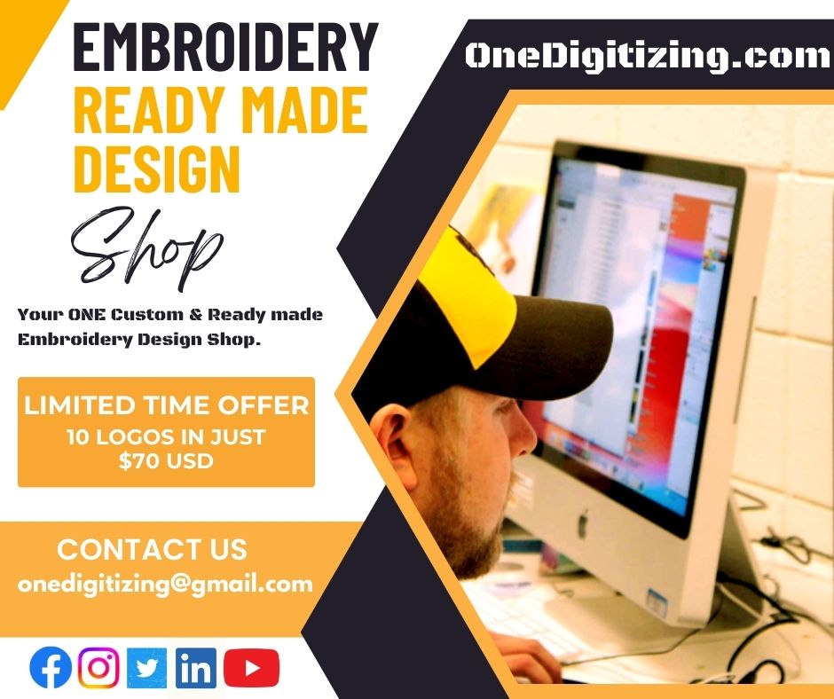 OneDigitizing's tweet photo. https://t.co/VSOxwTY6QQ gives you Limited Time Offer 10 Embroidery Logos in Just $70! 
#onedigitizing #embroidery #embroiderydesign #screenprinting #vector #digitizing #embroidered #vectorart #logodigitizing #CapDigitizing #Leftchest #customdigitizing #qualitydigitizing #Digitize https://t.co/N3Mry5iqNf