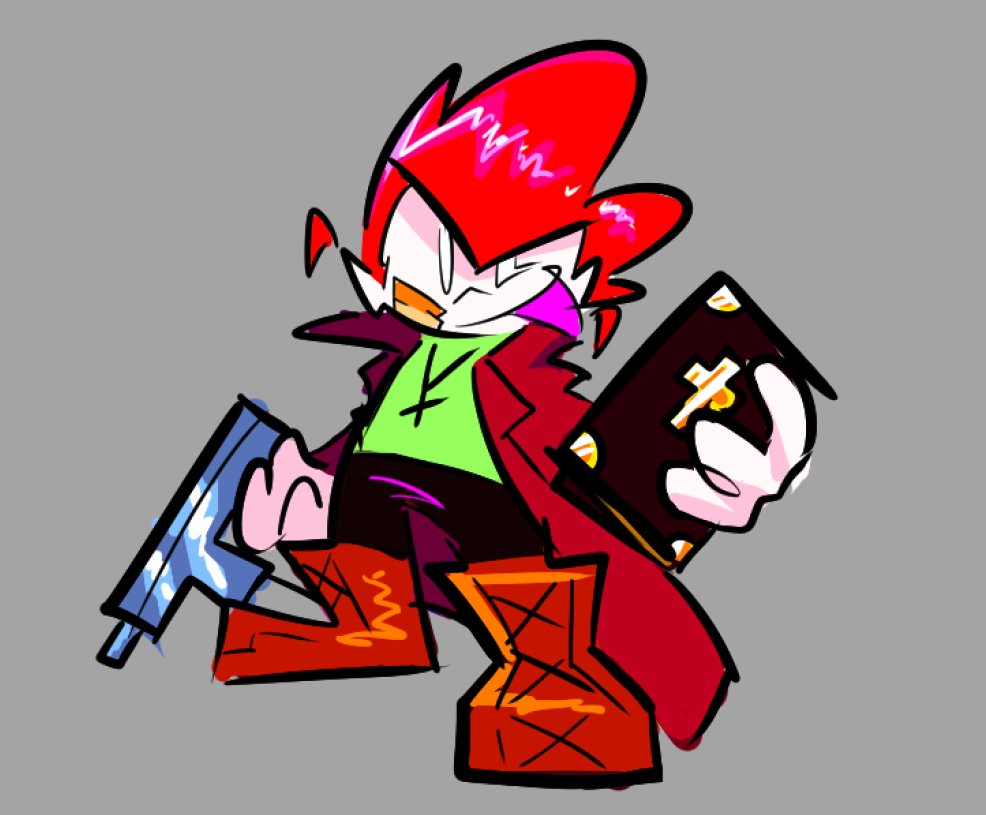 hasnomoxxie's tweet image. Shuffle FNF Pico