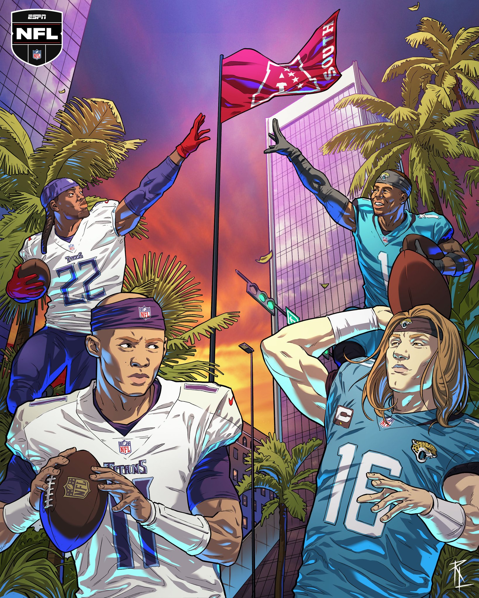 ESPN on Twitter "WIN AND IN 🏈 The Titans and Jags faceoff tonight