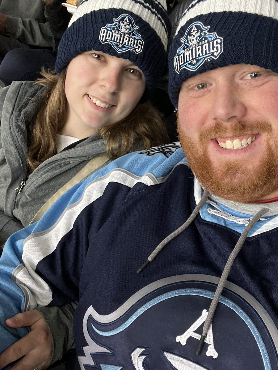 First @mkeadmirals game in a LONG TIME! #MILhockey