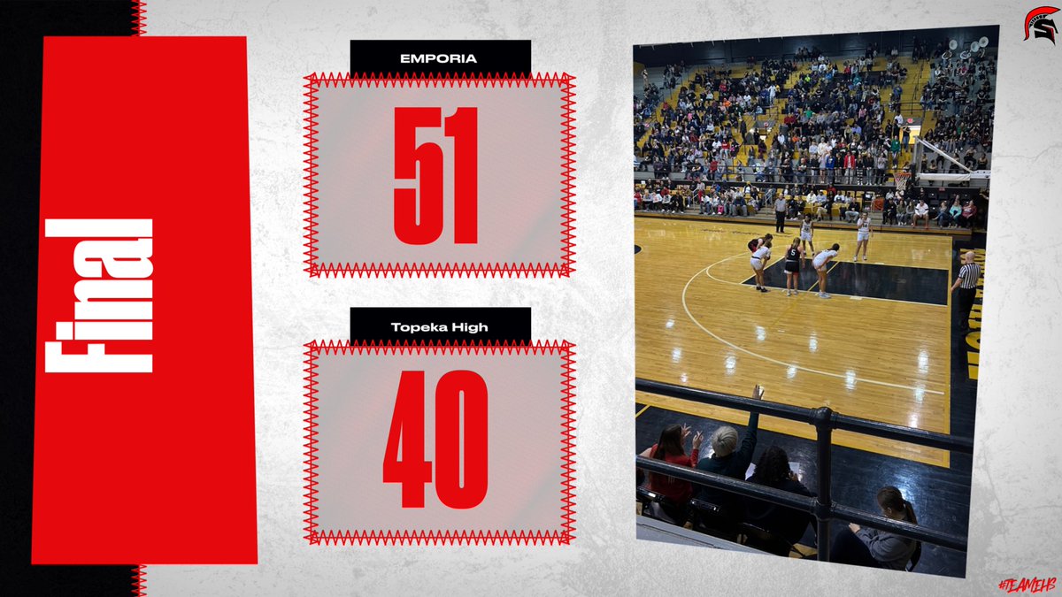 Great win for the Lady Spartans tonight over Topeka High! #TeamEHS