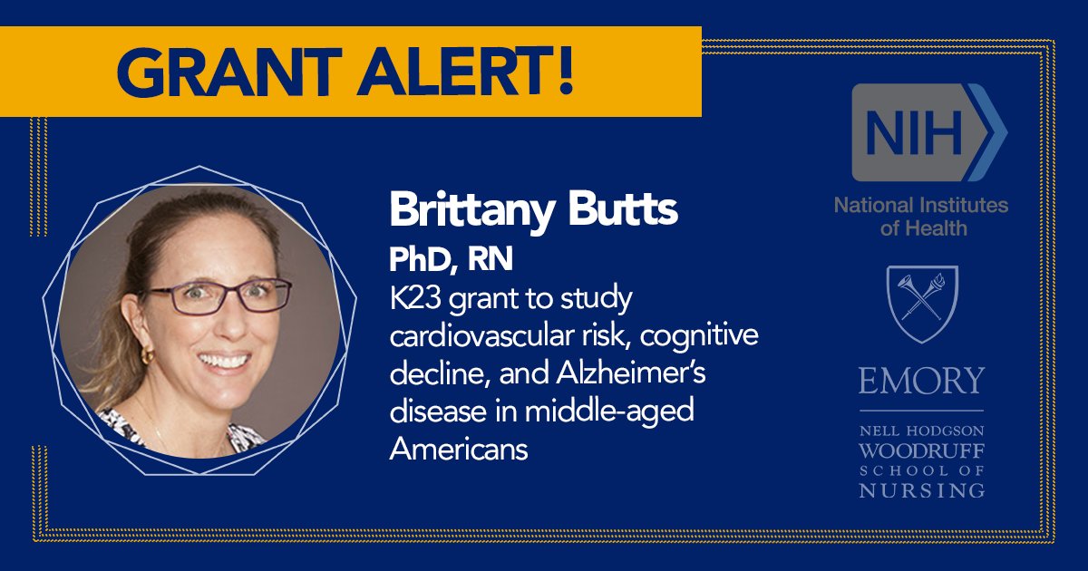 Managing cardiovascular risk may be a step forward in helping prevent cognitive decline in middle-aged adults. Congrats to @realbbutts on earning a grant from @nihaging to study this issue. #NIAfunded