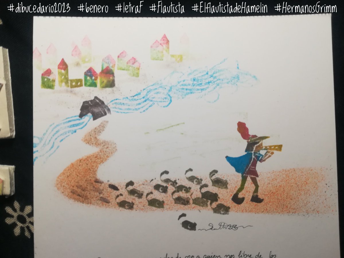 Rmtchico's tweet photo. Con la F #Flautista de "El flautista de Hamelín", Hermanos Grimm (1816)
#dibucedario2023 #6enero #letraF #Flautista
...“Daremos cien monedas de oro a quien nos libre de los ratones”. Al poco se presentó ante ellos un flautista taciturno... https://t.co/iRfhb9kevC