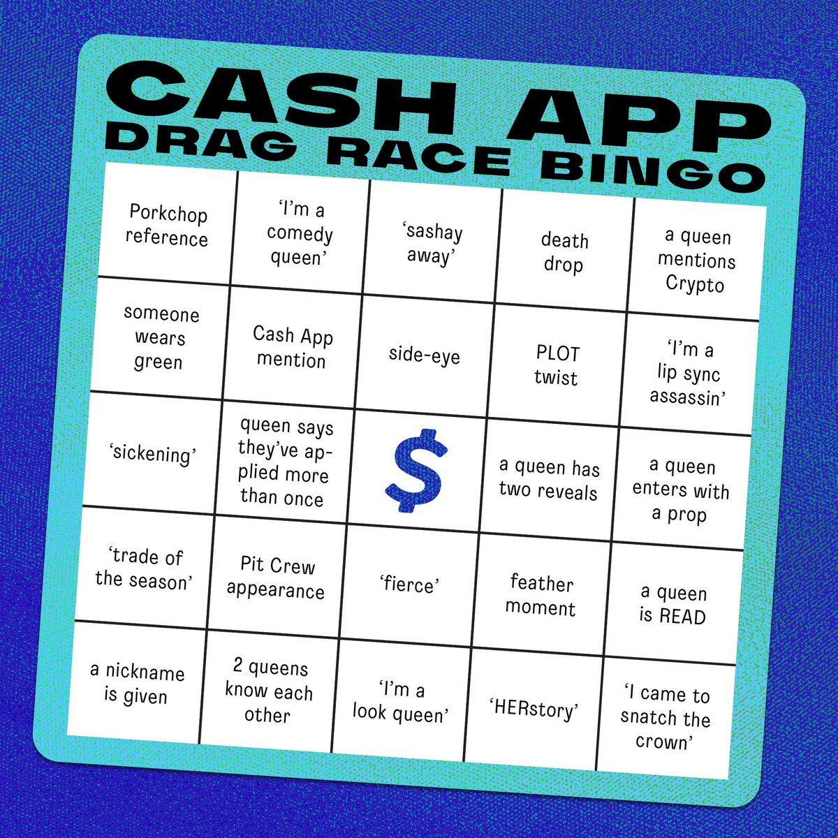 illuxtrious's tweet photo. $illuxtrious #CashAppDragRaceBingo https://t.co/3K0mnYyPui