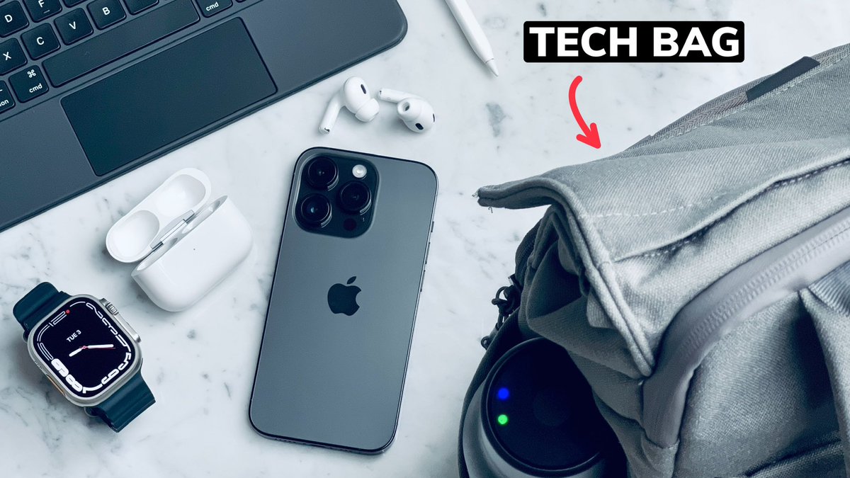 New Video‼️

My Tech EDC 2023 | What’s in my tech bag?🔥👇

youtu.be/pFJZWUXOyhk

@Brevitedesign 🎒

#tech #edc #apple #iPhone14ProMax #AppleWatchUltra