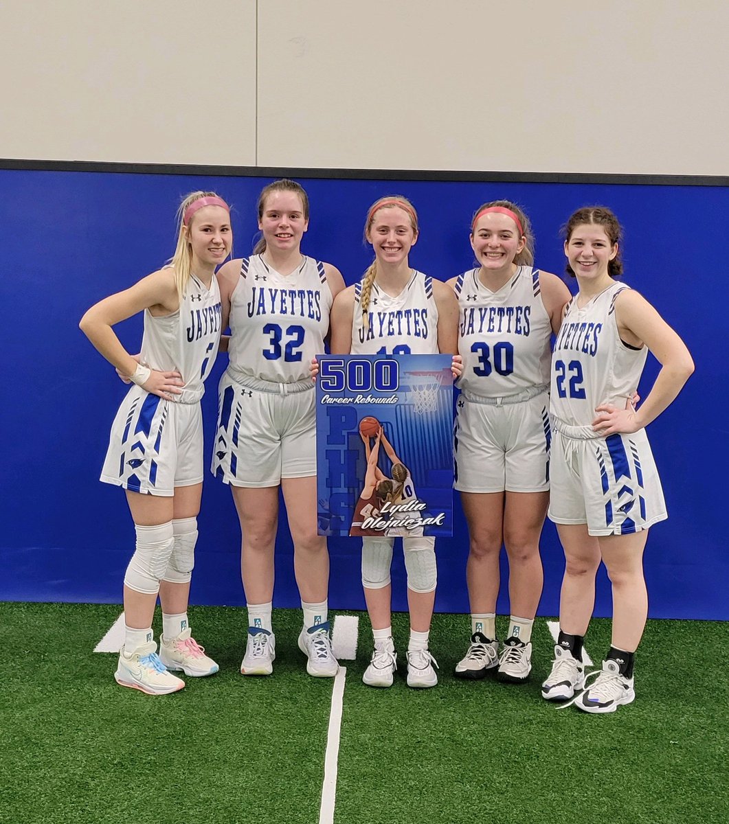 PerryActivities's tweet photo. Lydia Olejniczak has surpassed 500 career rebounds!
Congratulations @OlejniczakLydia on your accomplishment!
@IGHSAU @The_Bluejay_Way @theperrynews @PerryBooster @RaccoonRadio @ThePerryChief
#GoJayettes https://t.co/eNgNSDPB1Y