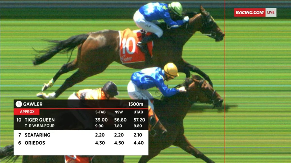Racing's tweet image. A sensational finish to the opener at Gawler 📸

@BalfourRyan