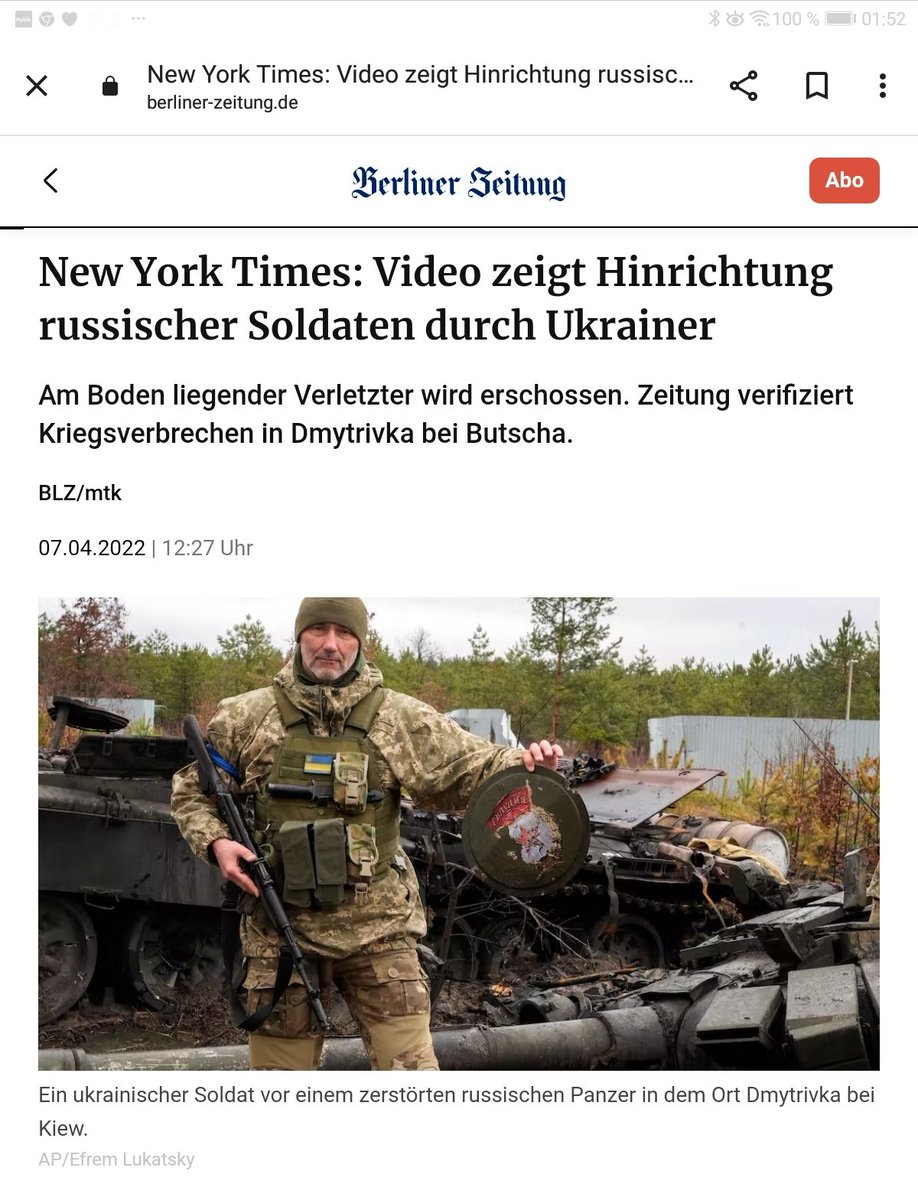 9Incide's tweet photo. Die #Asow #Nazis um #Selinskyi wollen keinen #Frieden sie wollen töten❗ Ukrainische Armee schießt auf russische #Zivilisten töten russische #Gefangene #Hinrichtung eines gefangenen russischen Soldaten wurde von der #NewYorkTimes als echt verifiziert❗ https://t.co/l4SerlrD5Q https://t.co/1UpsQgcKqq