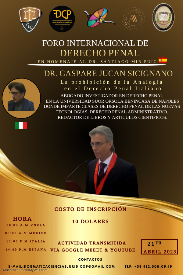 AbgDavidRicardo's tweet photo. Les invito a participar en esta importante actividad, que está programada para el día 21 de abril. Para mayor información dejó el siguiente Whatsapp:
#España #Españoles #DerechoPenal #DogmáticaPenal #Venezuela #FundaciónDogmaticaCienciasJuridicoPenales https://t.co/HvQ8KIm0jC