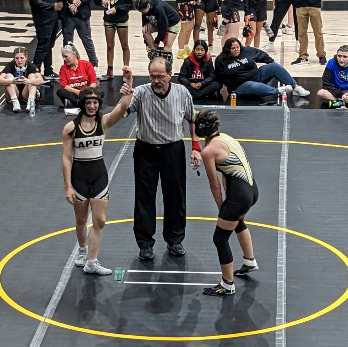 Paige Stires (@paigestires_4) on Twitter photo I'm going to STATE!!
Next up, the Warren Central Regional Finals.
#sanctiongirlswrestling
<a href="/IHSAA/">IHSAA</a> <a href="/ihsgw/">IHSGW</a> <a href="/IndianaMat/">IndianaMat🦍🤼</a> <a href="/lapelathletics/">Lapel Athletics</a> <a href="/lapel_wrestling/">LHS Wrestling</a> I'm going to STATE!!
Next up, the Warren Central Regional Finals.
#sanctiongirlswrestling
<a href="/IHSAA/">IHSAA</a> <a href="/ihsgw/">IHSGW</a> <a href="/IndianaMat/">IndianaMat🦍🤼</a> <a href="/lapelathletics/">Lapel Athletics</a> <a href="/lapel_wrestling/">LHS Wrestling</a>