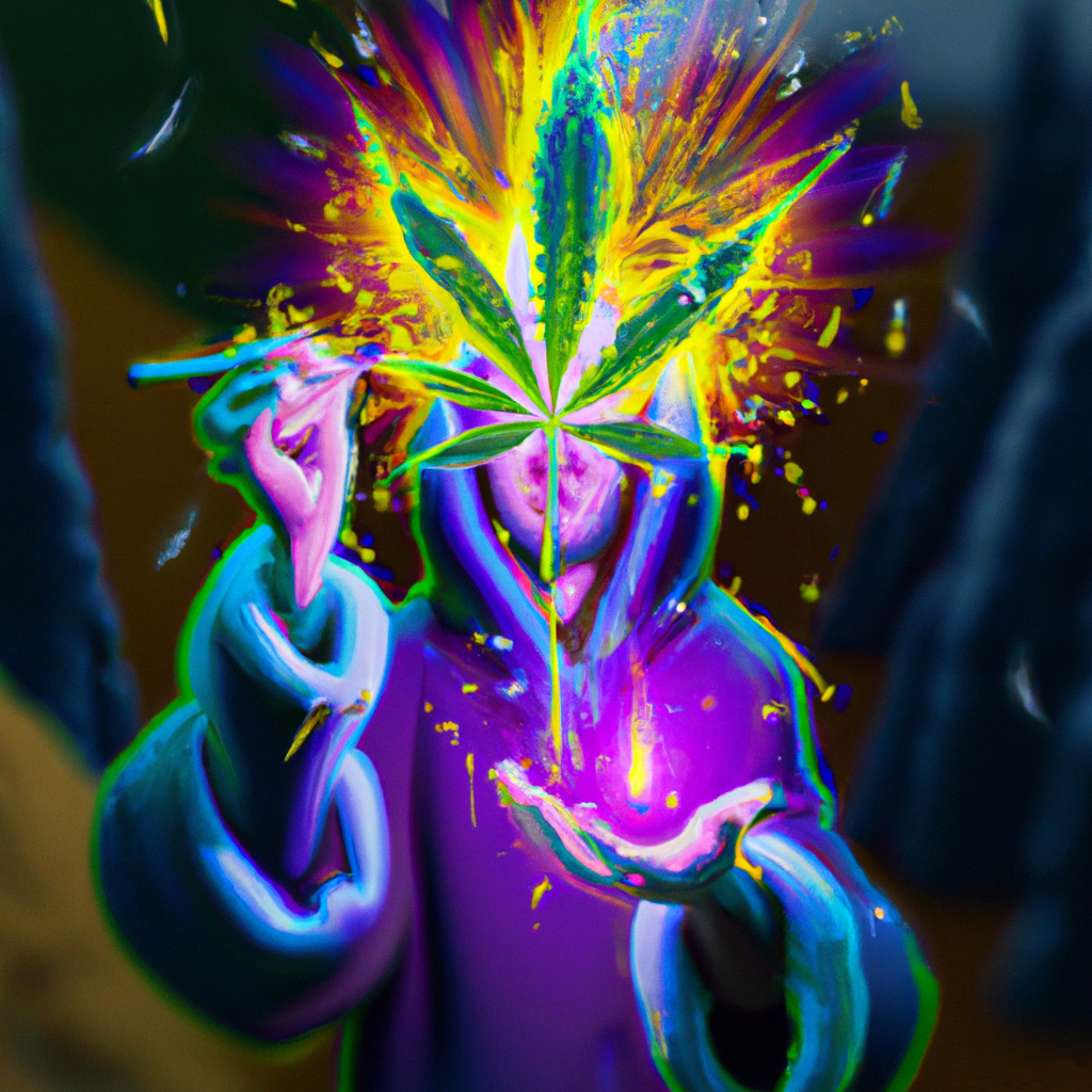WeedWizardry's tweet photo. Today we're sharing a splash of color from our AI digital art collection on Weed Wizardry! Get ready for your daily dose of cannabis magic 🌈💨 #weedart #digitalart #cannabiscommunity #weedwizardry https://t.co/wjGppQ2Kq5