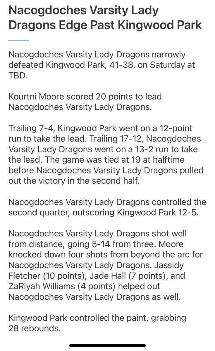 agrigsby11's tweet photo. Is 1-0 in district? Yessir that’s us!!!!!!! Better watch your back we’re friendly but we’re hoopers also!!! #GritGrindFamily #ThisIsNAC https://t.co/PGsrDX0ora