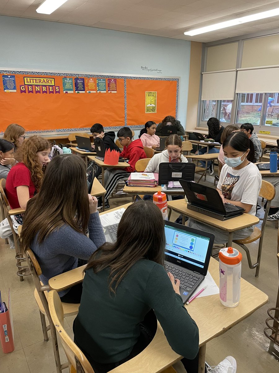 JanineKnopf1's tweet photo. Ss learned more about dystopian lit and analyzed quotes from “All Summer in a Day”. They used peardeck to match each quote to the appropriate genre-specific criteria. @ms_woodland @RebeccaRegan20 https://t.co/yd4xr6lBHM