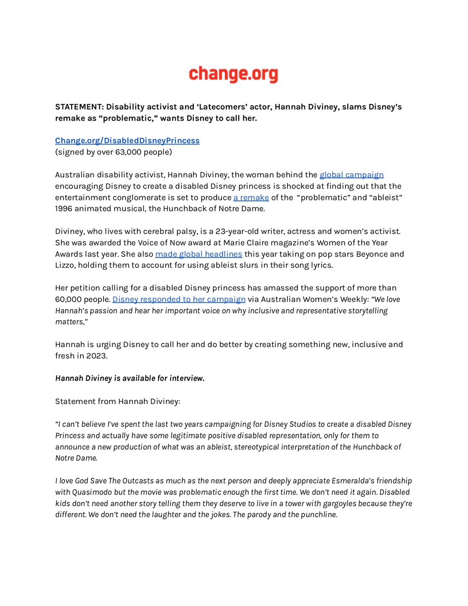 Change.org Australia tweet media